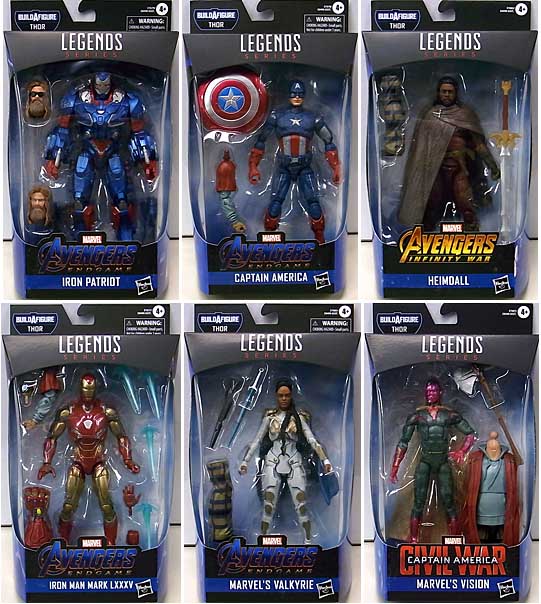 HASBRO MARVEL LEGENDS 2019 AVENGERS: ENDGAME SERIES 3.0 6種セット [THOR SERIES]