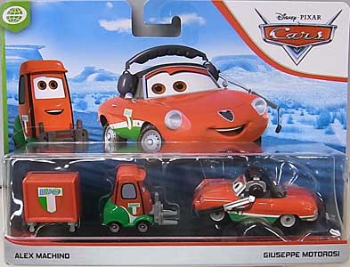 MATTEL CARS 2019 2PACK ALEX MACHINO &amp; GIUSEPPE MOTOROSI