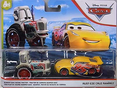 MATTEL CARS 2019 2PACK BUMPER SAVE RACING TRACTOR &amp; RUST-EZE CRUZ RAMIREZ