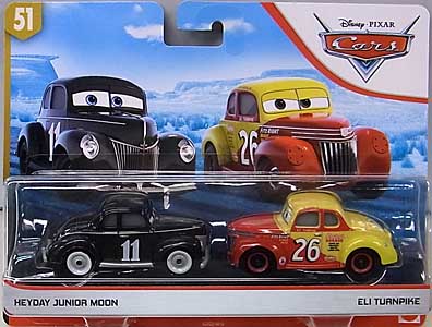 MATTEL CARS 2019 2PACK HEYDAY JUNIOR MOON & ELI TURNPIKE