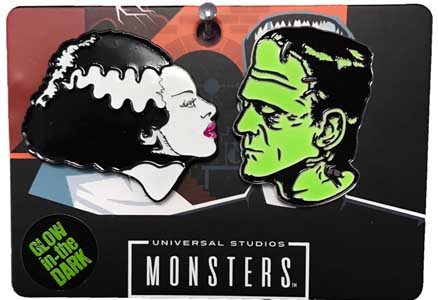 ROCK REBEL ENAMEL PIN BRIDE & FRANKENSTEIN SET