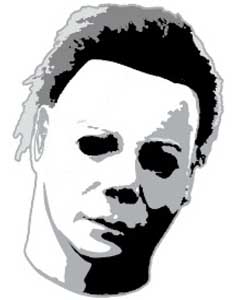 ROCK REBEL ENAMEL PIN MICHAEL MYERS HEAD