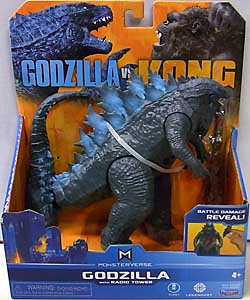 PLAYMATES GODZILLA VS. KONG 6インチベーシックアクションフィギュア GODZILLA WITH RADIO TOWER