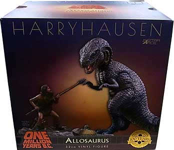 STAR ACE ONE MILLION YEARS B.C. ALLOSAURUS & TUMAK 32cm SOFT VINYL STATUE