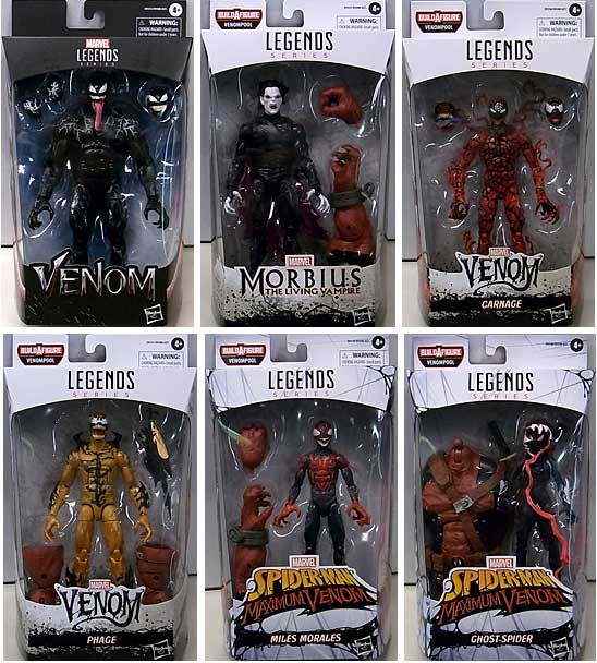 HASBRO MARVEL LEGENDS 2020 VENOM SERIES 2.0 6種セット [VENOMPOOL SERIES]