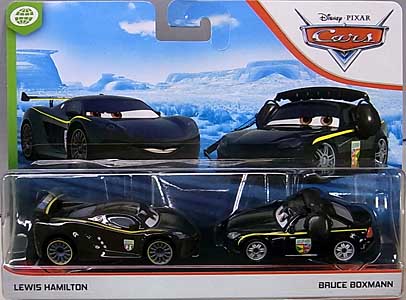 MATTEL CARS 2020 2PACK LEWIS HAMILTON & BRUCE BOXMAN