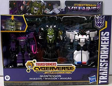 HASBRO アニメ版 TRANSFORMERS CYBERVERSE BATTLE FOR CYBERTRON QUINTESSON INVASION 3PACK