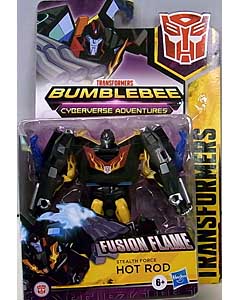 台紙傷み特価 HASBRO アニメ版 TRANSFORMERS BUMBLEBEE CYBERVERSE ADVENTURES WARRIOR CLASS STEALTH FORCE HOT ROD