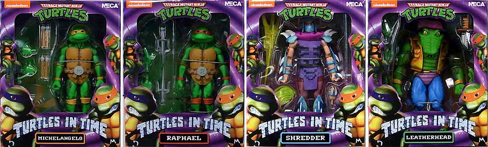 NECA TEENAGE MUTANT NINJA TURTLES TURTLES IN TIME 7インチアクションフィギュア シリーズ2 4種セット