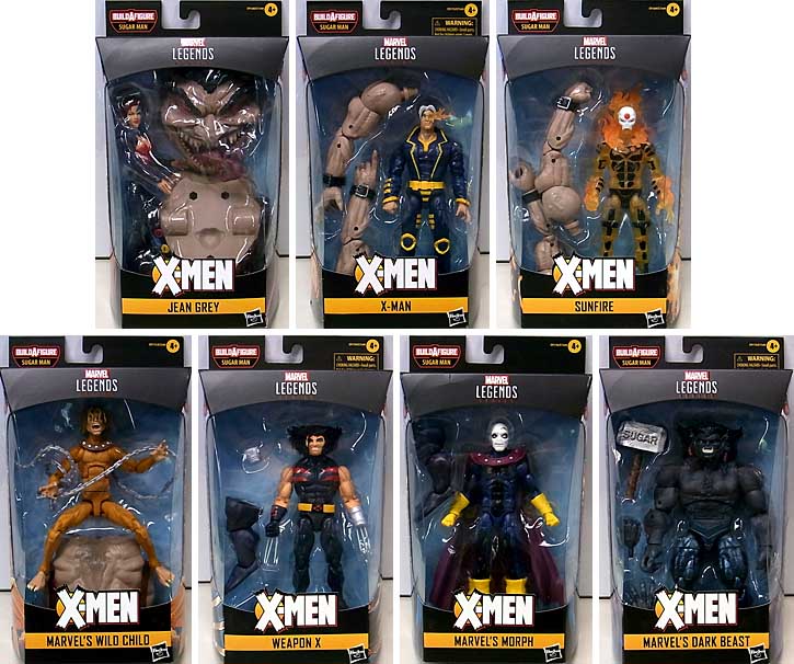 パッケージ傷み特価 HASBRO MARVEL LEGENDS 2020 X-MEN SERIES 5.0 7種セット [SUGAR MAN SERIES]