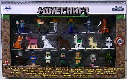 JADA TOYS NANO METALFIGS MINECRAFT 20PACK WAVE 3 パッケージ傷み特価