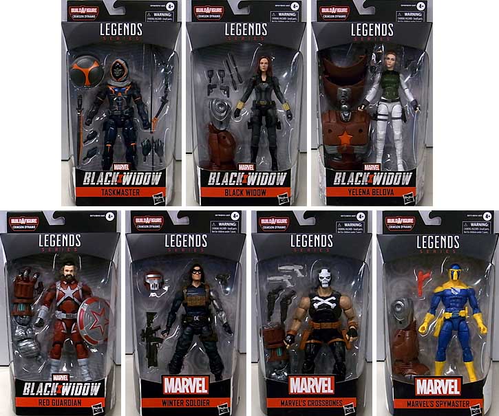 HASBRO MARVEL LEGENDS 2020 BLACK WIDOW SERIES 1.0 7種セット [CRIMSON DYNAMO SERIES]