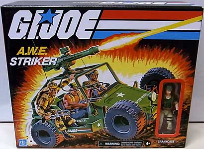 HASBRO G.I.JOE WALMART限定 3.75インチアクションフィギュア RETRO COLLECTION A.W.E. STRIKER WITH CRANKCASE