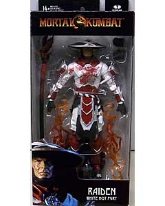 McFARLANE TOYS MORTAL KOMBAT 7インチアクションフィギュア RAIDEN [BLOODY WHITE HOT FURY VERSION] パッケージ傷み特価