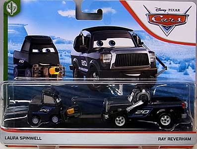 MATTEL CARS 2020 2PACK LAURA SPINWELL & RAY REVERHAM 台紙傷み特価