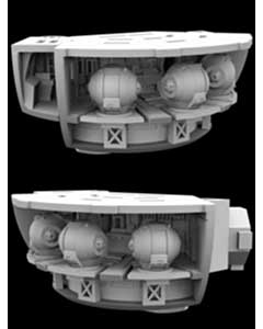 PARAGRAFIX メビウスモデル 1/350スケール 2001年宇宙の旅 ディスカバリー号 XD-1用 ポッドベイ 3Dプリントパーツキット / PGX235