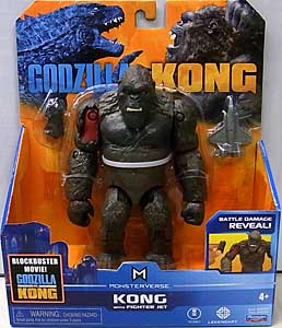 PLAYMATES GODZILLA VS. KONG 6インチベーシックアクションフィギュア KONG WITH FIGHTER JET パッケージ傷み特価