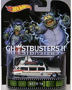 MATTEL HOT WHEELS 1/64スケール 2015 RETRO ENTERTAINMENT GHOSTBUSTERS II ECTO 1A