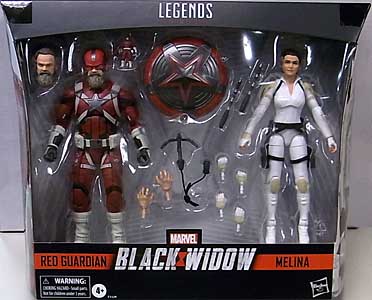 パッケージ傷み特価 HASBRO MARVEL LEGENDS 2021 2PACK 映画版 BLACK WIDOW RED GUARDIAN & MELINA