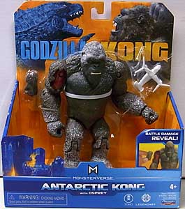 PLAYMATES GODZILLA VS. KONG 6インチベーシックアクションフィギュア ANTARCTIC KONG WITH OSPREY パッケージ傷み特価