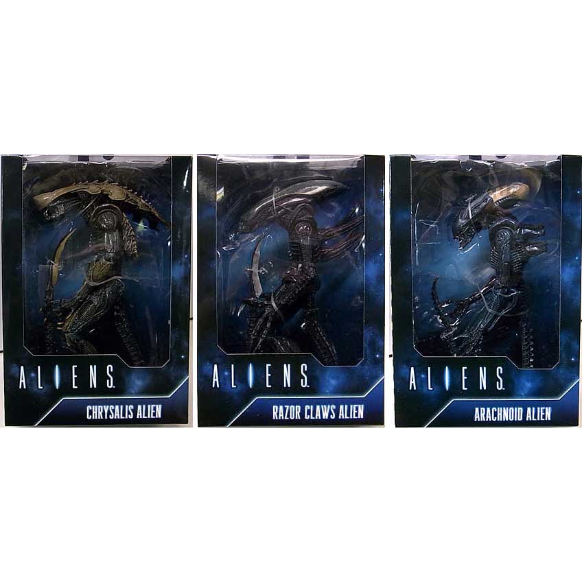 パッケージ傷み特価 NECA ALIEN VS. PREDATOR ARCADE APPEARANCE 7インチアクションフィギュア [MOVIE DECO] 3種セット