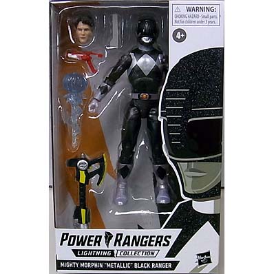 HASBRO POWER RANGERS LIGHTNING COLLECTION HASBRO PULSE限定 6インチアクションフィギュア MIGHTY MORPHIN METALLIC BLACK RANGER