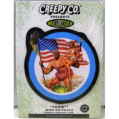 CREEPY CO. THE TOXIC AVENGER TOXIE ROUND AMERICAN PATCH