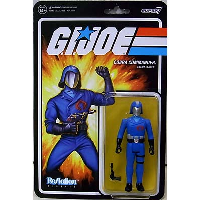 在庫処分特価 SUPER 7 REACTION FIGURES 3.75インチアクションフィギュア G.I.JOE WAVE 1 COBRA COMMANDER