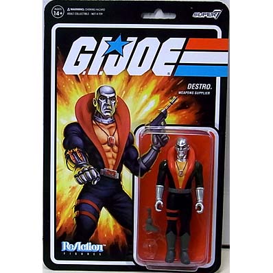 在庫処分特価 SUPER 7 REACTION FIGURES 3.75インチアクションフィギュア G.I.JOE WAVE 1 DESTRO