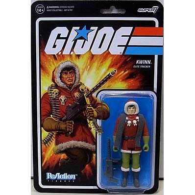 在庫処分特価 SUPER 7 REACTION FIGURES 3.75インチアクションフィギュア G.I.JOE WAVE 1 KWINN