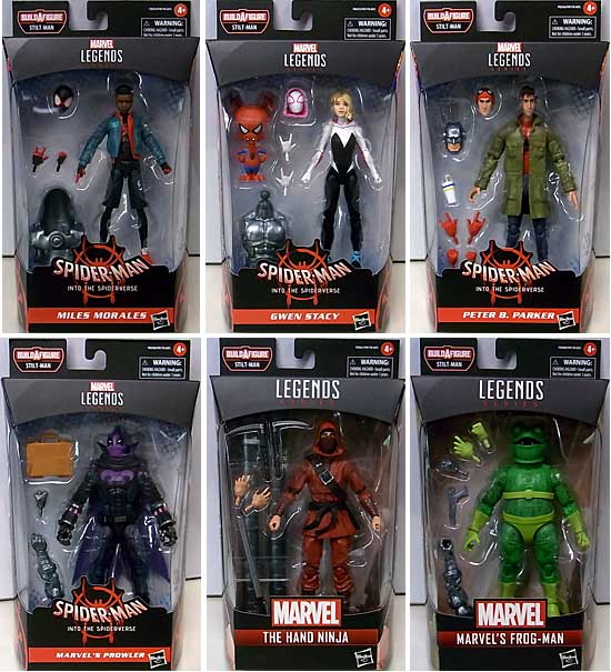 HASBRO MARVEL LEGENDS 2021 SPIDER-MAN: INTO THE SPIDER-VERSE WAVE 1 [STILT-MAN SERIES] 6種セット