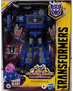 パッケージ破れ特価 HASBRO アニメ版 TRANSFORMERS BUMBLEBEE CYBERVERSE ADVENTURES DELUXE CLASS SOUNDWAVE