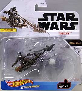 MATTEL HOT WHEELS STAR WARS DIE-CAST VEHICLE 2021 THE MANDALORIAN SPEEDER