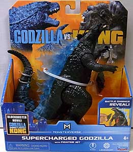 PLAYMATES GODZILLA VS. KONG 6インチベーシックアクションフィギュア SUPERCHARGED GODZILLA WITH FIGHTER JET