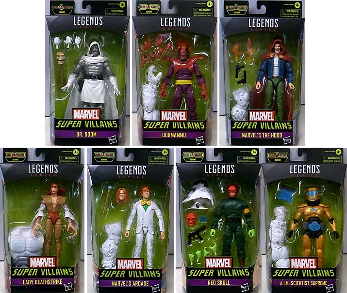 HASBRO MARVEL LEGENDS 2021 SUPER VILLAINS WAVE 1 [XEMNU SERIES] 7種セット