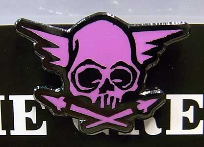 PUSHEAD ORIGINAL PINS [SKULLWING / PINK]