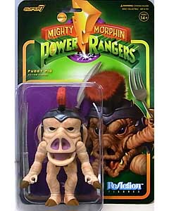 SUPER 7 REACTION FIGURES 3.75インチアクションフィギュア MIGHTY MORPHIN POWER RANGERS WAVE 1 PUDGY PIG