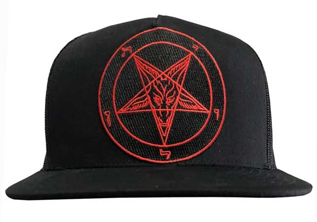 PALLBEARER PRESS ベースボールキャップ BAPHOMET [BLACK / RED]