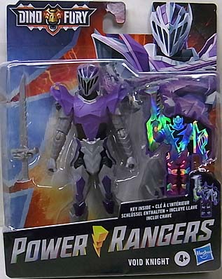 台紙傷み特価 HASBRO POWER RANGERS DINO FURY 6インチアクションフィギュア VOID KNIGHT