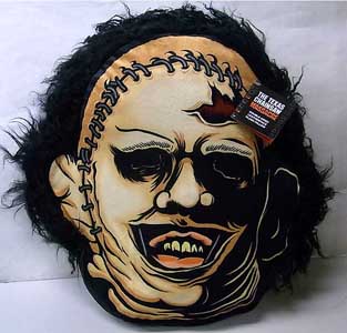 CREEPY CO. THE TEXAS CHAINSAW MASSACRE LEATHERFACE DOUBLE SIDED PLUSH CUSHION