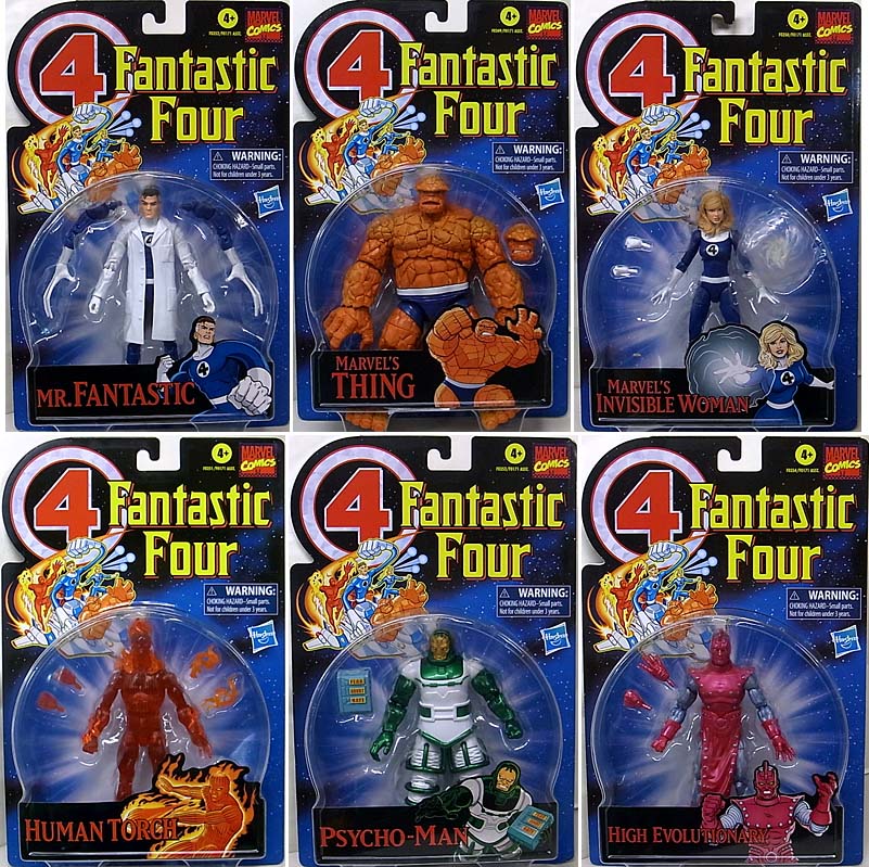 ブリスターワレ特価 HASBRO MARVEL LEGENDS 2021 RETRO 6-INCH COLLECTION FANTASTIC FOUR 6種セット