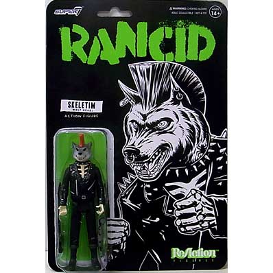 SUPER 7 REACTION FIGURES 3.75インチアクションフィギュア RANCID WAVE 3 SKELETIM [WOLF HEAD]