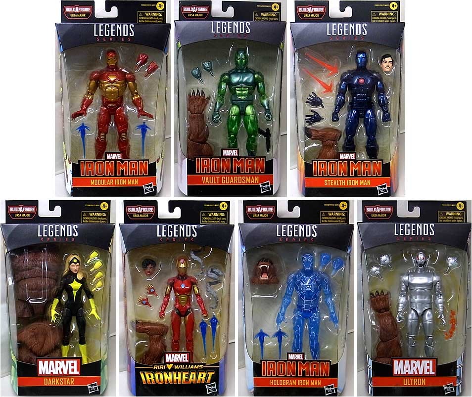 HASBRO MARVEL LEGENDS 2021 IRON MAN COMIC WAVE 1 [URSA MAJOR SERIES] 7種セット