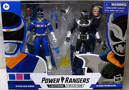 パッケージ傷み特価 HASBRO POWER RANGERS LIGHTNING COLLECTION 6インチアクションフィギュア 2PACK IN SPACE BLUE RANGER & IN SPACE PSYCHO SILVER