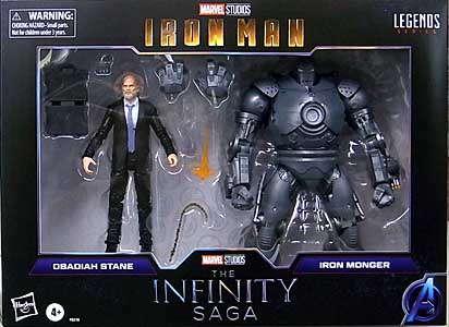 パッケージ傷み特価 HASBRO MARVEL LEGENDS 2021 THE INFINITY SAGA 2PACK OBADIAH STANE & IRON MONGER