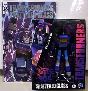 HASBRO TRANSFORMERS SHATTERED GLASS DELUXE CLASS BLURR