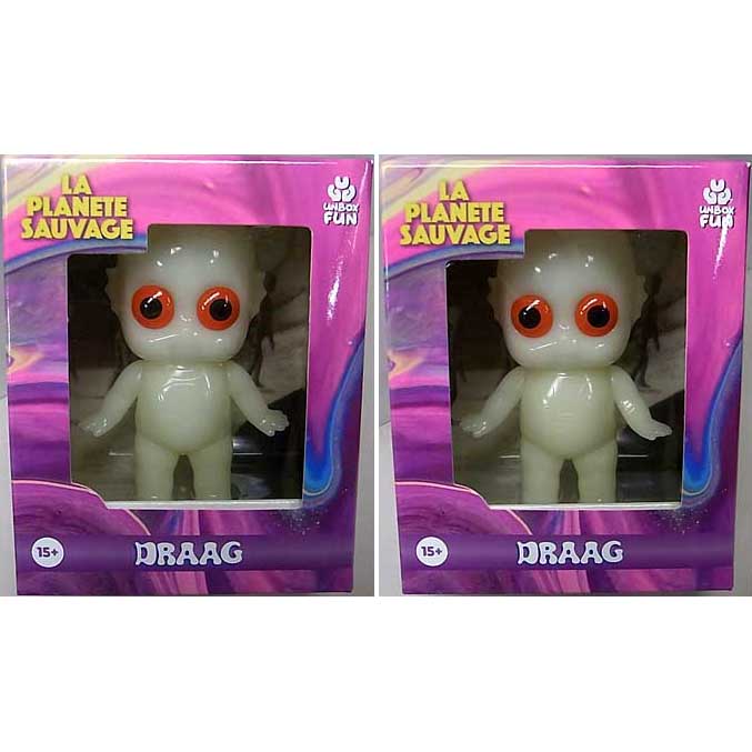 UNBOX INDUSTRIES FANTASTIC PLANET DRAAGS VINYL FIGURE [RAW GID] 2種セット