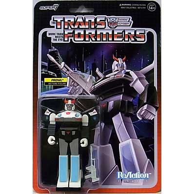 SUPER 7 REACTION FIGURES 3.75インチアクションフィギュア TRANSFORMERS WAVE 5 PROWL