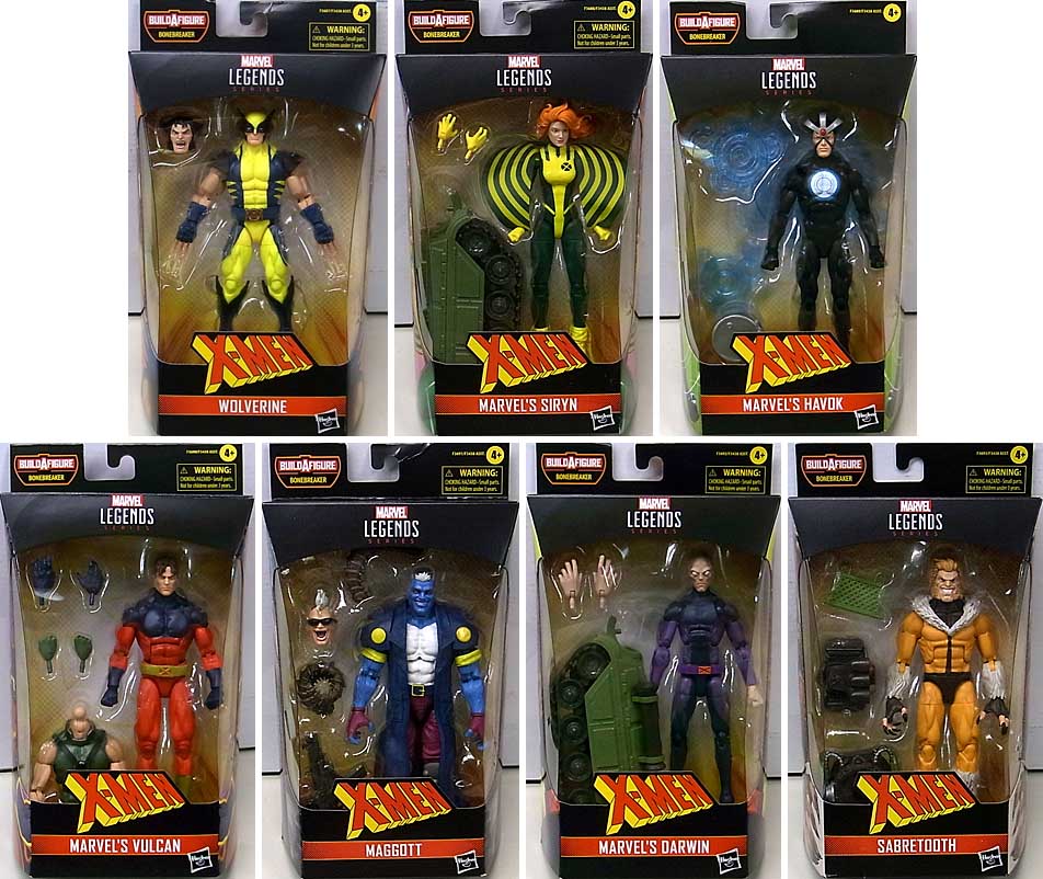 HASBRO MARVEL LEGENDS 2022 X-MEN BONEBREAKER WAVE 7種セット