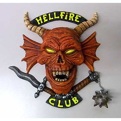 JUNK YARD TOYS HELL FIRE CLUB MAGNET DISPLAY